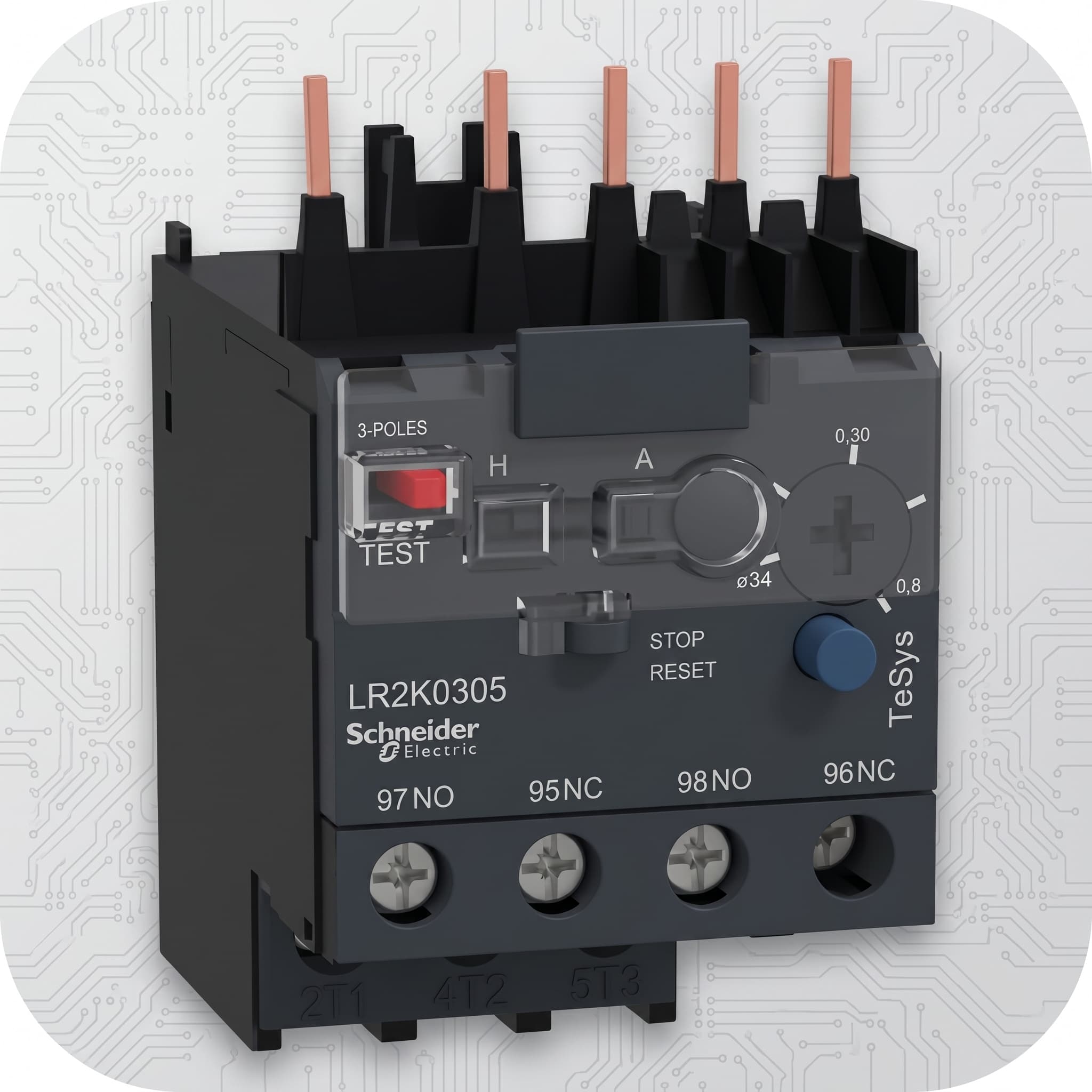اوفر لود K-TYPE OVERLOAD RELAY 0.8 - 1.2 A